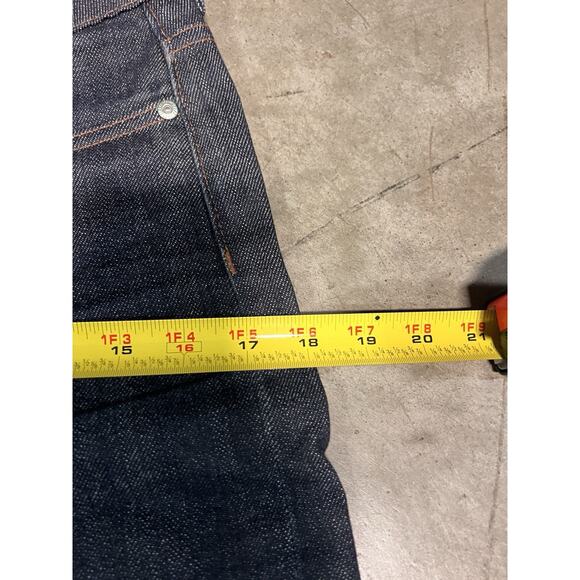 Naked And Famous Mens Selvedge Blue Jeans 28 X 28 Zip Fly - Picture 10 of 13